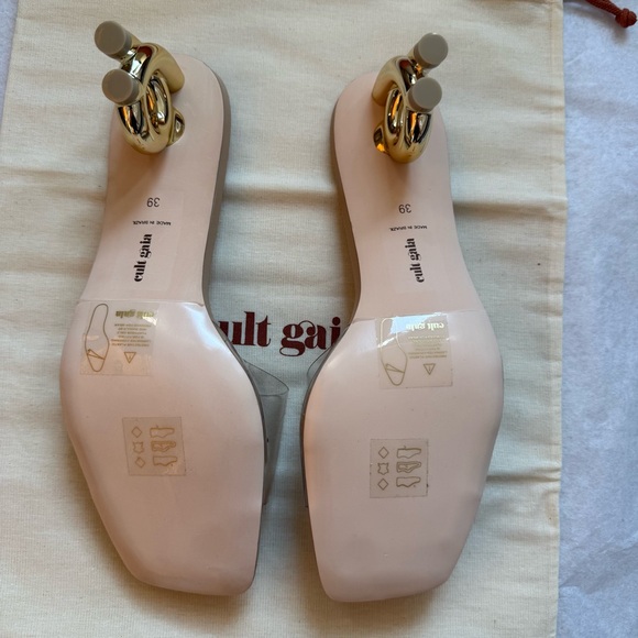 Cult Gaia Cora Clear Sculptural Heel Sandal Size 39 (US 9) - Picture 6 of 8